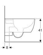 Pakabinamas unitazas Geberit iCon, baltos spalvos