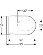 Pakabinamas unitazas Geberit AquaClean Tuma Classic