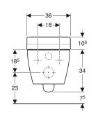 Pakabinamas unitazas Geberit AquaClean Tuma Classic