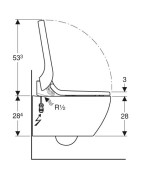 Pakabinamas unitazas Geberit AquaClean Tuma Classic