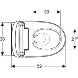 Pakabinamas unitazas Geberit AquaClean Mera Classic, baltas