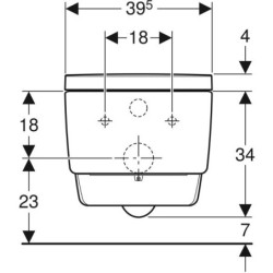 Pakabinamas unitazas Geberit AquaClean Mera Classic, baltas