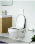 Pakabinamas unitazas Gustavsberg Hygienic Flush 5G84, su dangčiu