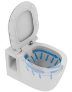 Pakabinamas unitazas Ideal Standard Connect Rimless, be dangčio