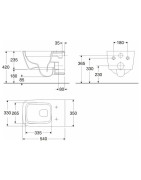 Pakabinamas unitazas IDO Ido it! Rimfree, su dangčiu