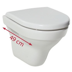 Pakabinamas unitazas Jika Tigo Compact, baltos spalvos