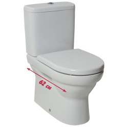 Pastatomas unitazas Jika Tigo, universaliu vandens nuotaku