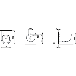Pakabinamas unitazas Laufen The New Classic Rimless