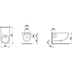 Pakabinamas unitazas Laufen Pro Liberty Rimless