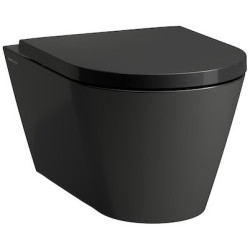 Pakabinamas unitazas Laufen Kartell, juodas, stačiu nubėgimu