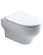 Pakabinamas unitazas Olympia Clear Rimless, baltos spalvos