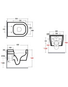 Pakabinamas unitazas Olympia Tutto-Evo Rimless, baltas