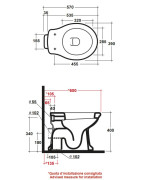 Pastatomas unitazas Olympia Impero, baltos spalvos