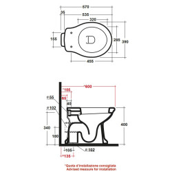 Pastatomas unitazas Olympia Impero, baltos spalvos