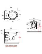 Pakabinamas unitazas Olympia Impero, baltos spalvos