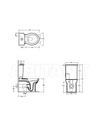 Pastatomas unitazas Olympia Impero, universaliu nuotaku