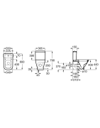 Unitazo bakelis Roca The Gap, apatiniu pajungimu