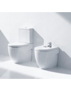 Pastatomas unitazas Roca Meridian Compact, universaliu nuotaku