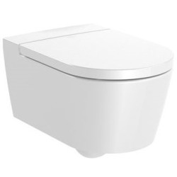 Pakabinamas unitazas Roca Inspira Round, horizontaliu nuotaku