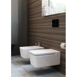 Pakabinamas unitazas Roca Inspira Square, horizontaliu nuotaku