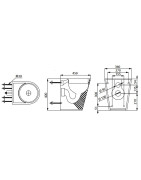 Pastatomas unitazas Sanela SLWN 05, nerūdijančio plieno