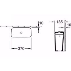Unitazo bakelis Villeroy&Boch Subway, universaliu pajungimu