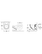 Pakabinamas unitazas Villeroy&Boch Subway 2.0 Compact