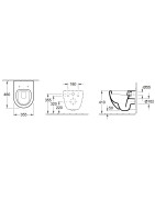 Pakabinamas unitazas Villeroy&Boch Subway Compact, be dangčio
