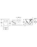 Pakabinamas unitazas Villeroy&Boch Subway 2.0 Compact