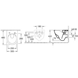 Pakabinamas unitazas Villeroy&Boch Subway 2.0 Compact