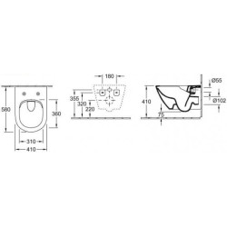 Pakabinamas unitazas Villeroy&Boch Subway 2.0 Rimless