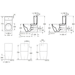 Pastatomas unitazas Villeroy&Boch Venticello, be bakelio
