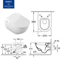 Pakabinamas unitazas Villeroy&Boch Subway 2.0, be dangčio