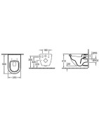 Pakabinamas unitazas Villeroy&Boch Subway, "Star White" spalvos