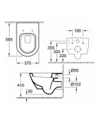 Pakabinamas unitazas Villeroy&Boch Subway 2.0, Star White spalva