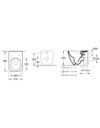 Pastatomas unitazas Villeroy&Boch Venticello, CeramicPlus danga