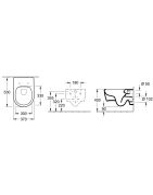 Pakabinamas unitazas Villeroy&Boch Avento, baltos spalvos