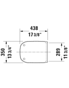 Unitazo sėdynė su dangčiu Duravit D-Code, su Soft-Close funkcija