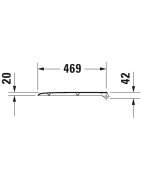 Unitazo sėdynė su dangčiu Duravit D-Code, su Soft-Close funkcija