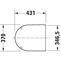 Unitazo sėdynė su dangčiu Duravit Starck 3, balta