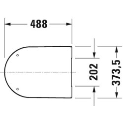 Unitazo sėdynė su dangčiu Duravit ME by Starck, balta