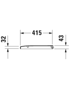 Unitazo sėdynė su dangčiu Duravit Happy D.2, balta