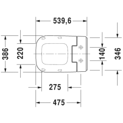 Unitazo sėdynė su dangčiu Duravit Sensowash Slim, balta