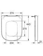 Unitazo sėdynė su dangčiu Grohe Euro Ceramics, Soft-Close