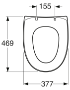 Unitazo dangtis Gustavsberg Nautic, minkštas, standartinis