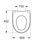 Unitazo dangtis Gustavsberg Nautic 9M26, su Soft-Close funkcija