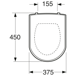 Unitazo dangtis Gustavsberg Artic 9M16, su Soft-Close funkcija