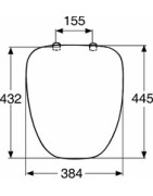 Unitazo sėdynė su dangčiu Ido Aniara, minkšta