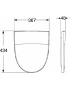 Unitazo sėdynė su dangčiu Ido Seven D, kieta