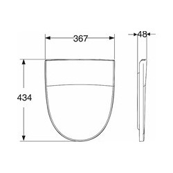 Unitazo sėdynė su dangčiu Ido Seven D, su Soft-Close funkcija